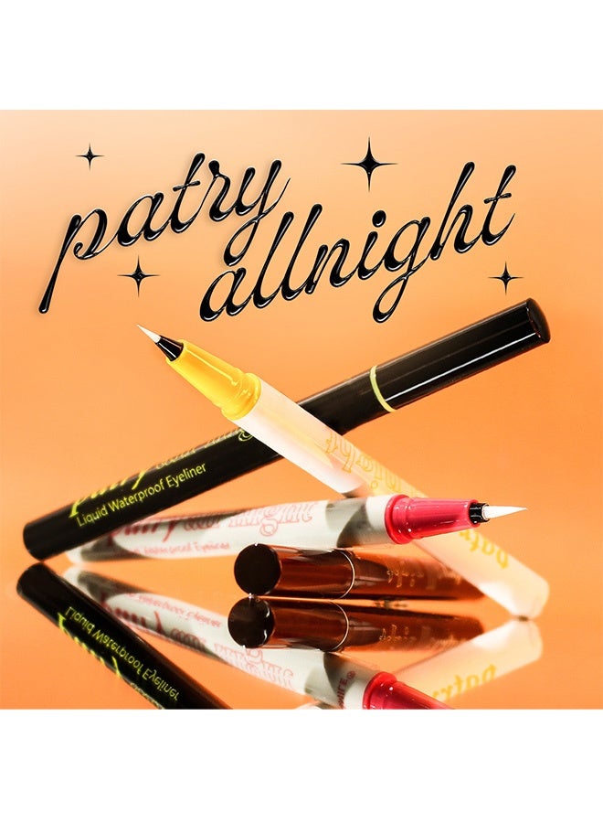 Smile Eyeliner pen - long-lasting, waterproof, quick-drying, vivid color, non-marring eyeliner liquid pen - 01# black - Image 3